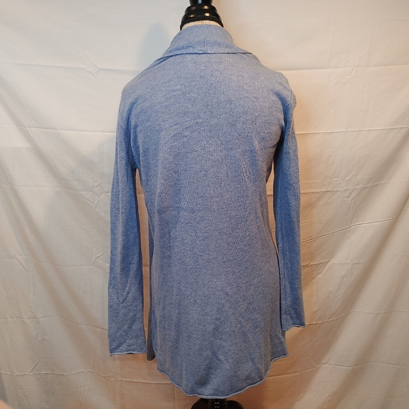 Beryll 100% Cashmere Light Blue Cardigan Sweater Size OS USA Made - Picture 2 of 9